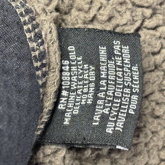 KUHL Flight Jacket Womens Large Brown Sherpa Fleece Hooded Full Zip Thumbholes - Picture 9 of 13